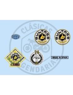 Set of adhesive anagrams Bultaco 155 ref.BU02010155