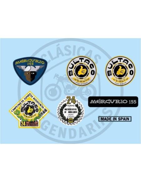 Juego anagramas Bultaco Mercurio 155 Ref.BU02220001