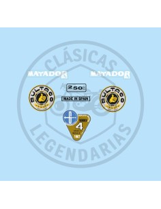 Kit Completo anagramas adhesivos Bultaco Matador Mk3 mod.26  REF.BU02610001