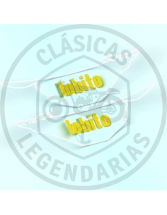 Anagramas adhesivos deposito Bultaco Lobito Mk2 ref.BU0320001