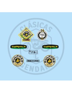 Set of adhesive anagrams Bultaco Campera 175 ref.BU03610001
