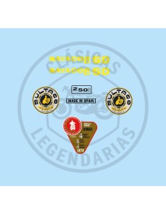 Kit anagrames adhesius Bultaco Matador Mk4 SD mod.82 REF.BU08210001