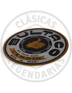 Anagrama adhesivo aluminio Logotipo Bultaco ref.BU100151