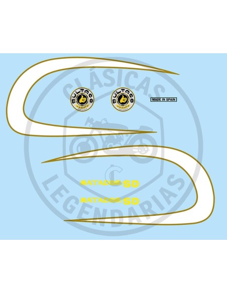 Kit Anagramas Bultaco Matador MK5 SD ref.BU10702001