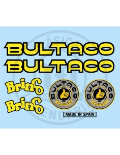 Juego completo adhesivos Bultaco Brinco Ref.BU10820001