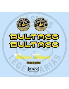 Juego Completo adhesivos Bultaco Alpina 250 Ref.BU11520001