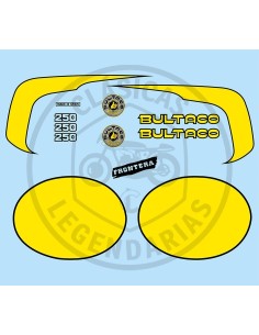 Kit anagramas Bultaco frontera mk9 250 1975 ref.BU15220001