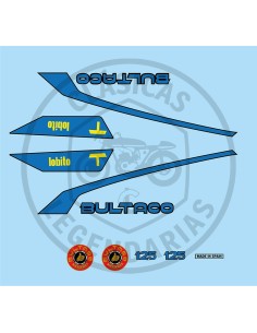 Complete set of Bultaco Lobito 125 stickers Ref.BU15520021