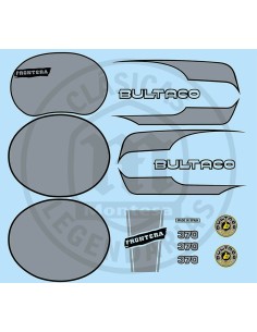 Joc complet adhesius o anagrames Bultaco Fontera MK10 370 modificat