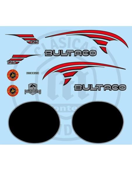 Juego Completo adhesivos Bultaco Pursang MK10 125cc.