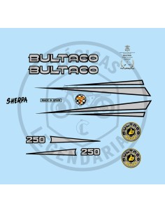 Kit Anagramas adhesivos Bultaco Sherpa T 250 mod.198 Ref.BU19820001