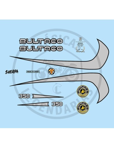 Bultaco Sherpa T 350 anagrams kit mod.199 Ref.BU19920001
