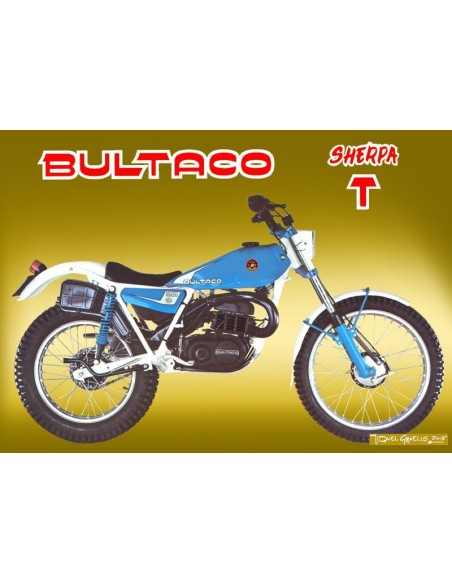 Kit anagramas Bultaco Sherpa T 350 mod.199B Ref.BU199B20001
