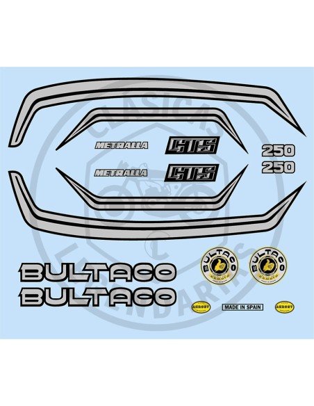 Kit anagramas Completo Metralla GTS Ref.BU20320001