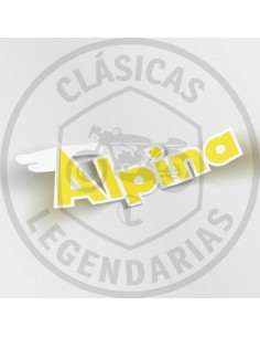 Anagrama Bultaco Alpina amarillo-blanco ref.BU213010101
