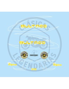 Kit Complet anagrames adhesius Bultaco Alpina 350 mod.213 REF.BU21310001