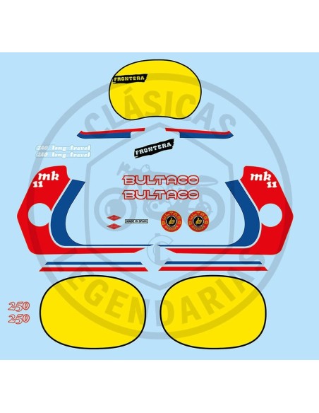 Juego anagramas adhesivos Frontera MK11 250 blanca Ref.BU21420003