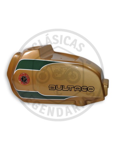 Deposito de gasolina Bultaco Frontera Gold medal pintado ref.BU49300311