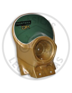 Headlight mask Bultaco border GOLD MEDAL 370 Painted Ref BU493010001