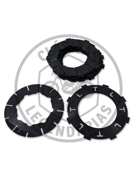 Bultaco Sherpa, Alpina, Lobito, Metralla 74/350 Clutch Disc Set ref.BU9214087