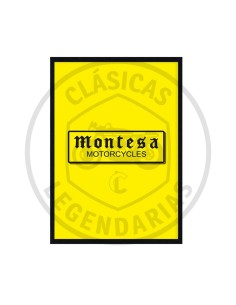 Decorative frame 60x90 Montesa Motorcycles yellow ref.CU01003