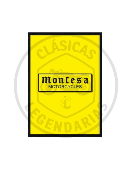 Marco decorativo 60x90 Montesa Motorcycles amarillo ref.CU01003