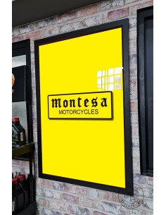 Decorative frame 60x90 Montesa Motorcycles yellow ref.CU01003 2