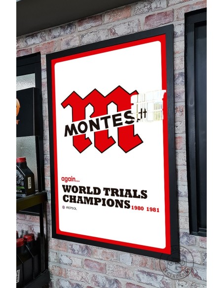 Marc decoratiu 60x90 Montesa World Champion ref.CU01012