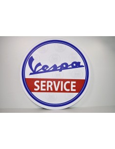 cuadro decorativo redondo para pared logotipo SERVICIO VESPA