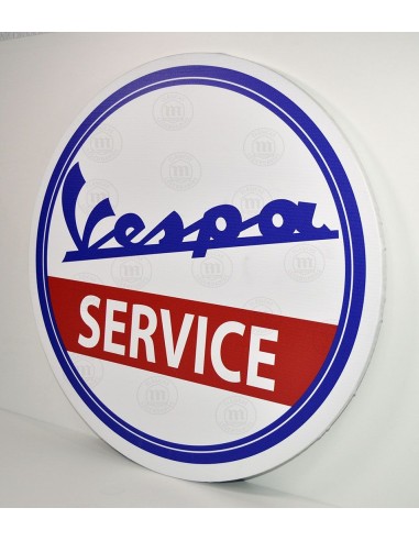 cuadro decorativo redondo para pared logotipo SERVICIO VESPA