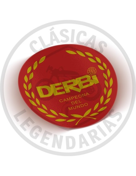 Derbi tank anagram without relief in Red-gold  Ref.DE00120011