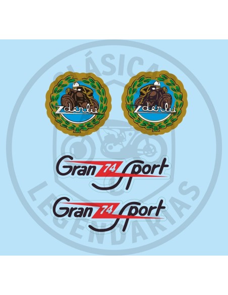 Kit anagrames adhesius Derbi Gran Sport ref.DE00120101