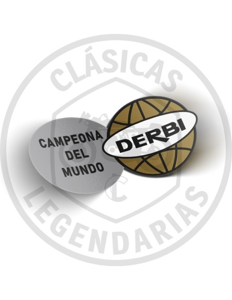 Anagrama adhesiu Derbi campiona del món or ref.DE00120501