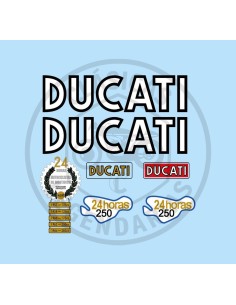 Anagramas adhesivos Ducati 24 Horas segunda serie ref.DU10025
