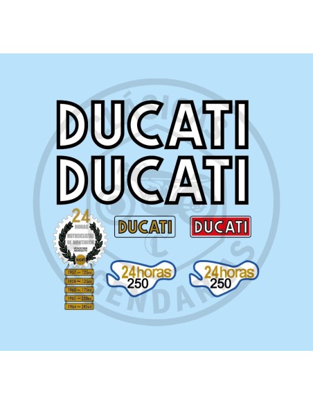 Anagrames adhesius Ducati 24 Hores segona sèrie ref.DU10025