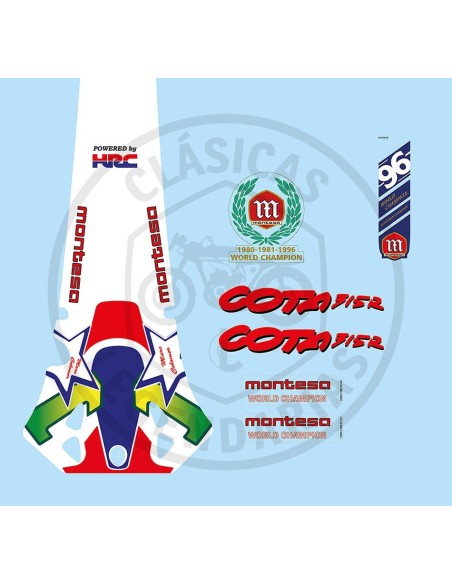 Juego adhesivos Montesa Cota 315R 1996 Marc Colomer ref.K87130NN37001