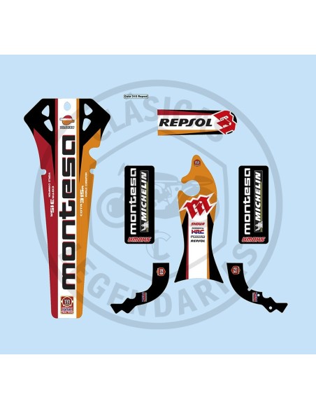 Juego adhesivos Montesa Cota 315R Repsol ref.K87130NN3REPS