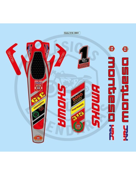 Set of adhesive anagrams Montesa Cota 315R 2001 ref.K87134NN37400