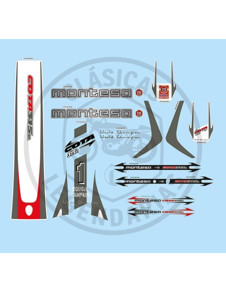 Montesa Cota 315R 2004 adhesive anagrams kit ref.K87134NN37700