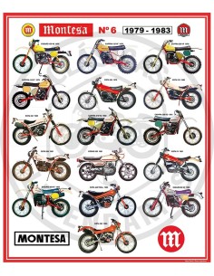 Poster motos Montesa Nº6 de 1979 a 1983 ref.MG10006
