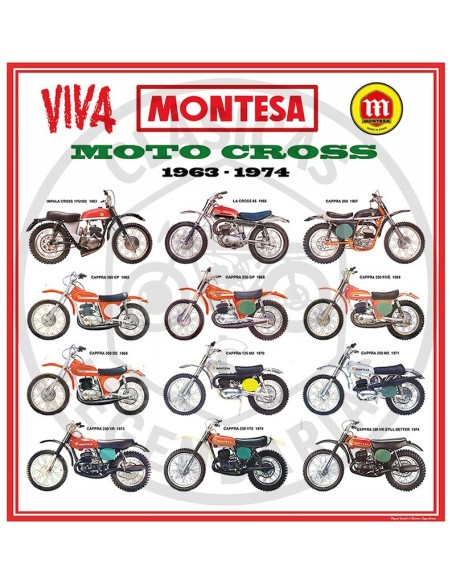 Poster motos Montesa motocross 1963-1974 Nº8 ref.MG10008