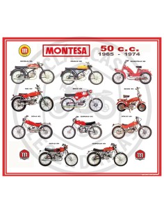 Poster motos Montesa clásicas de 50 cc Nº12 ref.MG10012