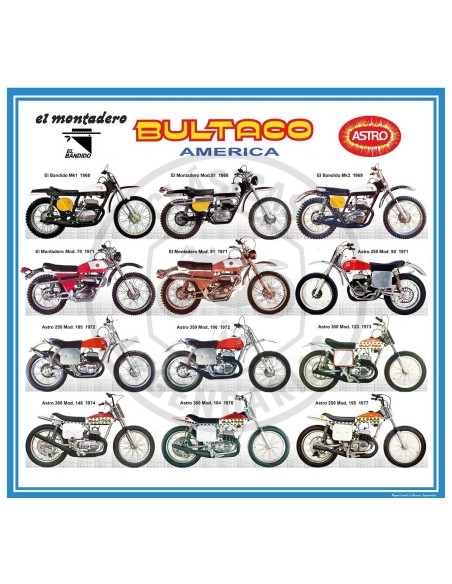 Poster Bultaco America 1968 - 1977 ref.MG10024