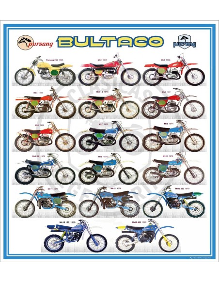 Poster Bultaco Pursang 1966 - 1968 ref.MG10026