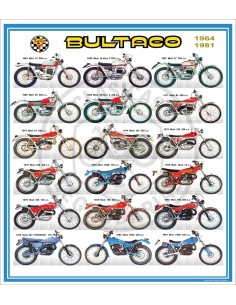 Poster Bultaco Sherpa T 1964 - 1981 ref.MG10030