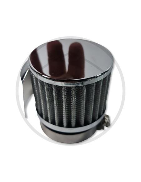 Filtro aire Carburador Mikuni 45 mm Con tapa Cromada mm ref.PE05119