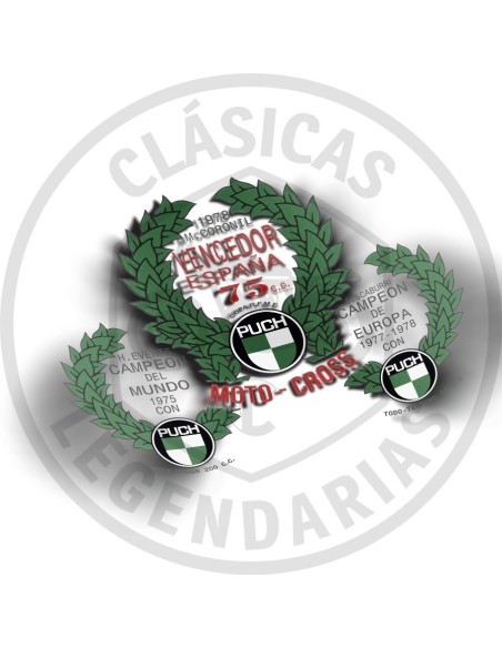 Anagrama laureles Puch Campeon de españa 1978 ref.PU010151
