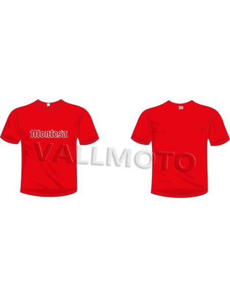 camiseta montesa gotico manga corta