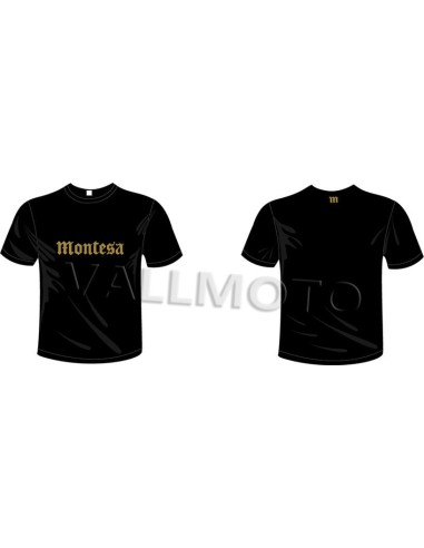camiseta montesa gotico manga corta