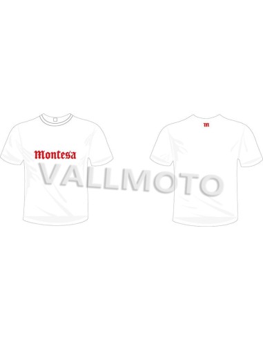 camiseta montesa gotico manga corta